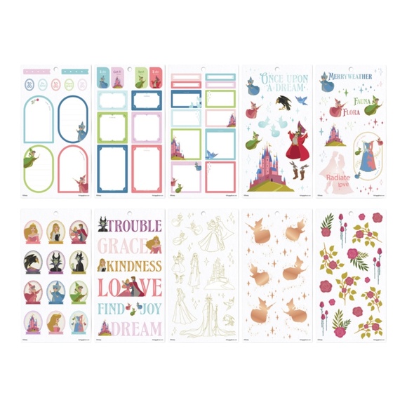 Happy Planner Disney Sleeping Beauty 65th Anniversary Value Pack Stickers - Big - Picture 6 of 6